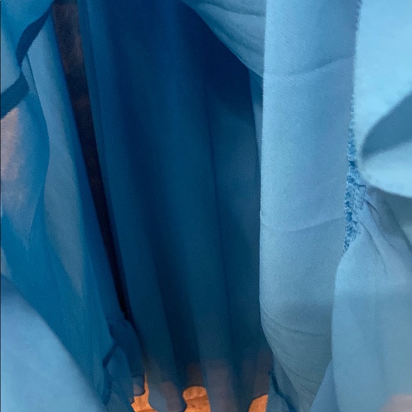 NWT Mac Duggal Long-Sleeve High-Neck Mini Cape Formal Dress SZ 0 - Picture 12 of 17